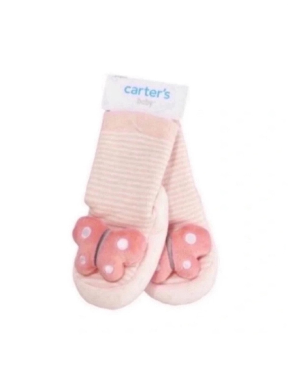 Carters Butterfly Rattle Slipper Socks - Picture 3 of 3